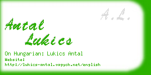 antal lukics business card